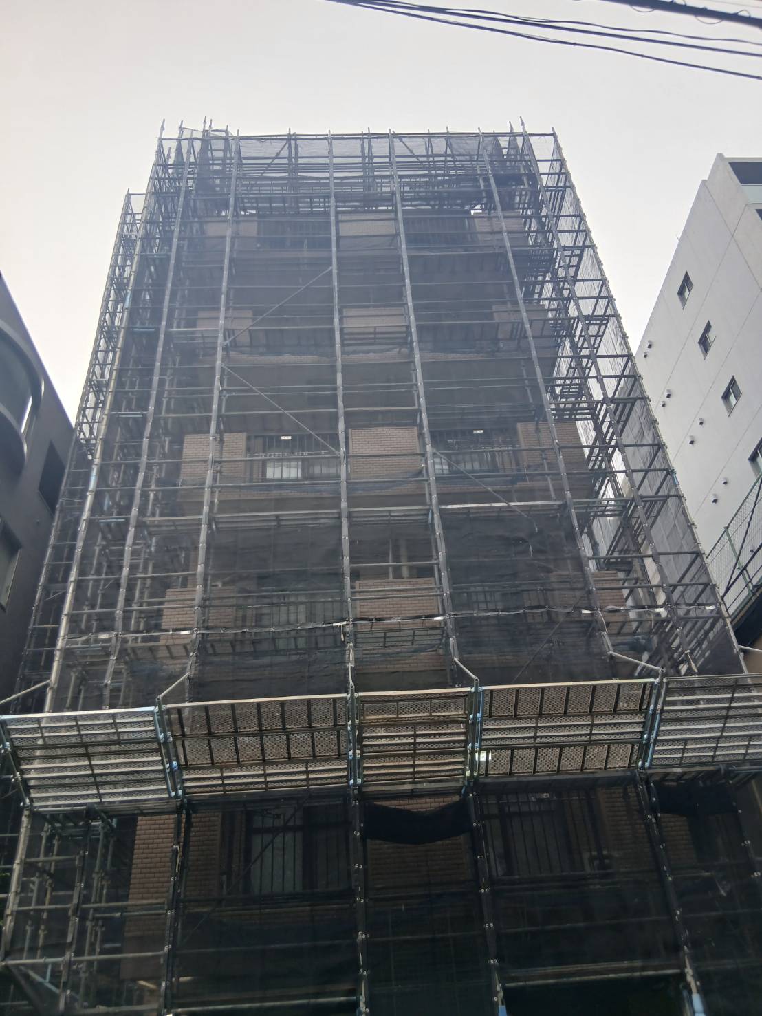文京区｜マンション大規模修繕 足場工事