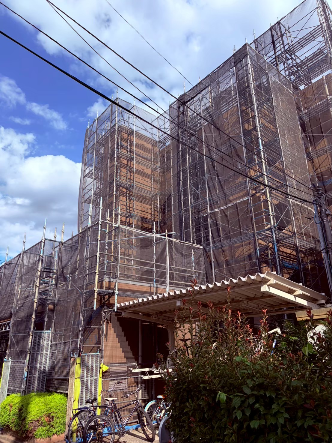 調布市｜マンション大規模修繕 足場工事